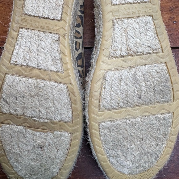 Sperry Top-Sider Cheetah Animal Tribal  Print Espadrilles 7.5 EUC - Picture 5 of 11
